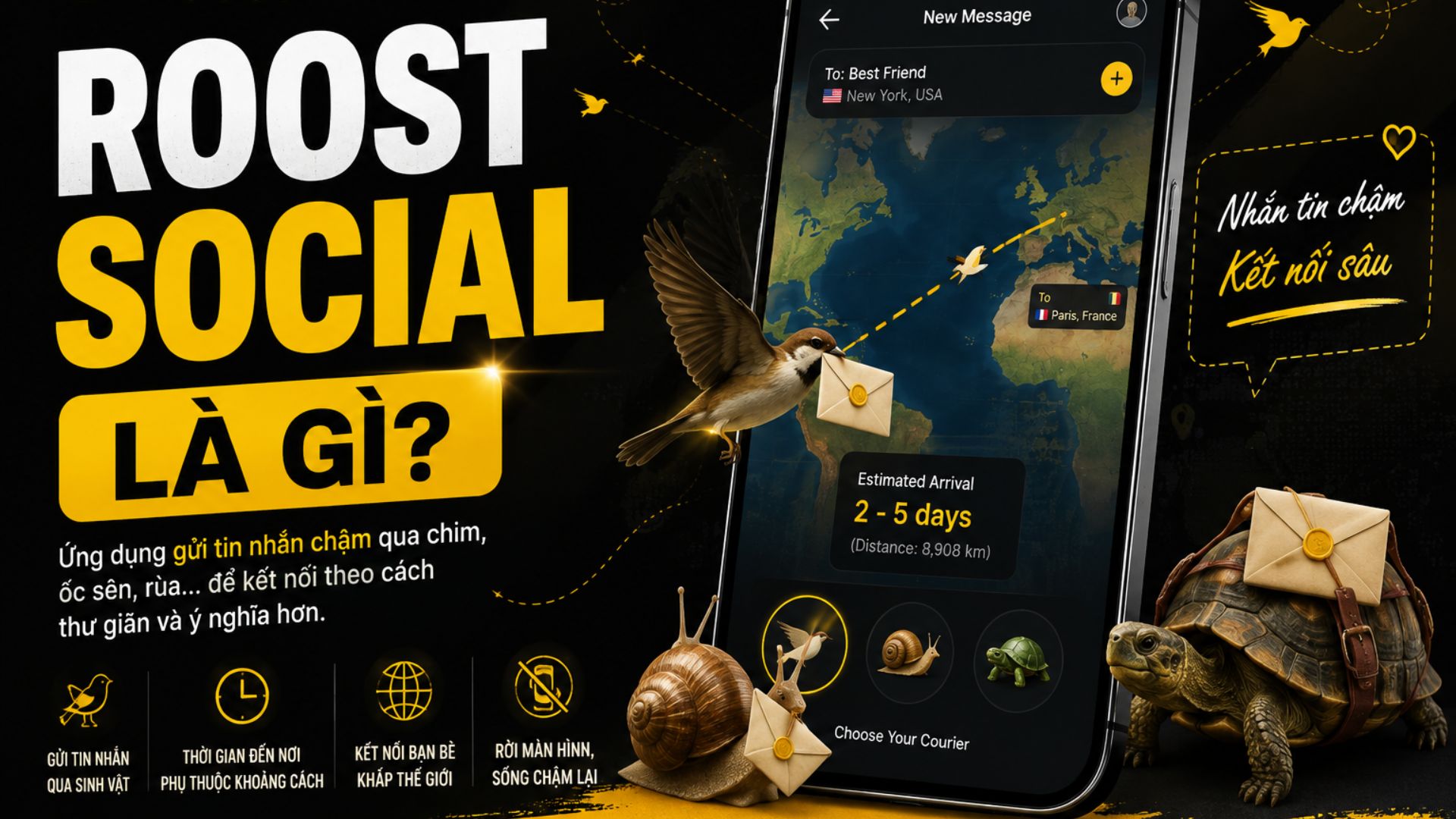 Roost Social Là Gì? Mạng Xã Hội Nhắn Tin Bằng Chim Đưa Thư Đang Gây Sốt Toàn Cầu
