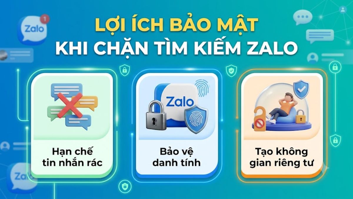 Cách chặn tìm kiếm Zalo và bảo vệ tài khoản khi dùng Zalo trên Laptop