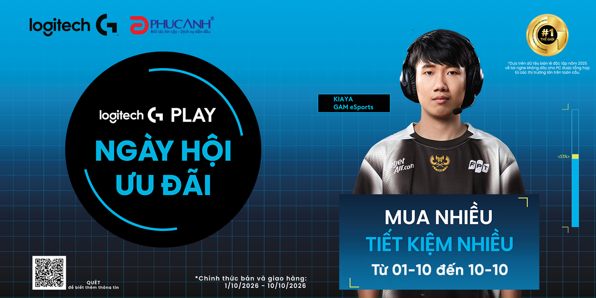 [Khuyến mại] Logitech G Play – Ngày Hội Ưu Đãi: Mua Nhiều, Tiết Kiệm Nhiều