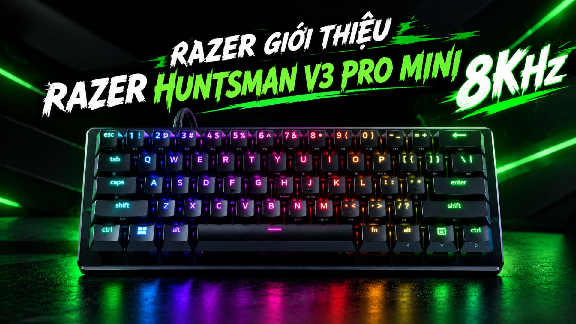 Razer giới thiệu dòng bàn phím Razer Huntsman V3 Pro Mini 8KHz