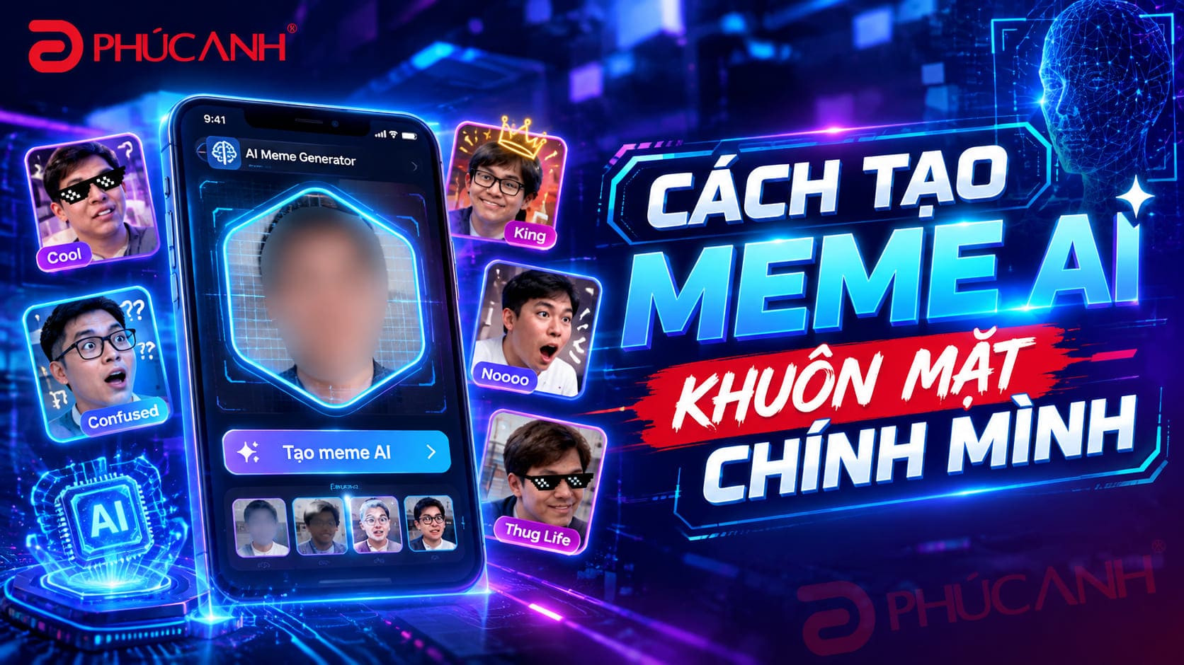 Cách tạo bộ meme AI khuôn mặt chính mình trên TikTok đang hot nhất mạng xã hội