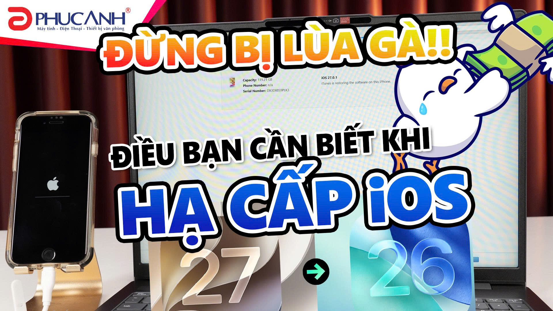 Hạ cấp iOS 27 về iOS 26 là ''Đào Lửa''? Những điều cần biết trước khi hạ cấp IOS