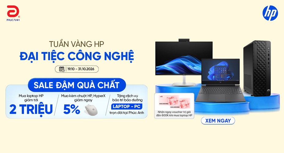 [Khuyến mại] Tuần Vàng HP - Đại Tiệc Công Nghệ, Sale Đậm Quà Chất