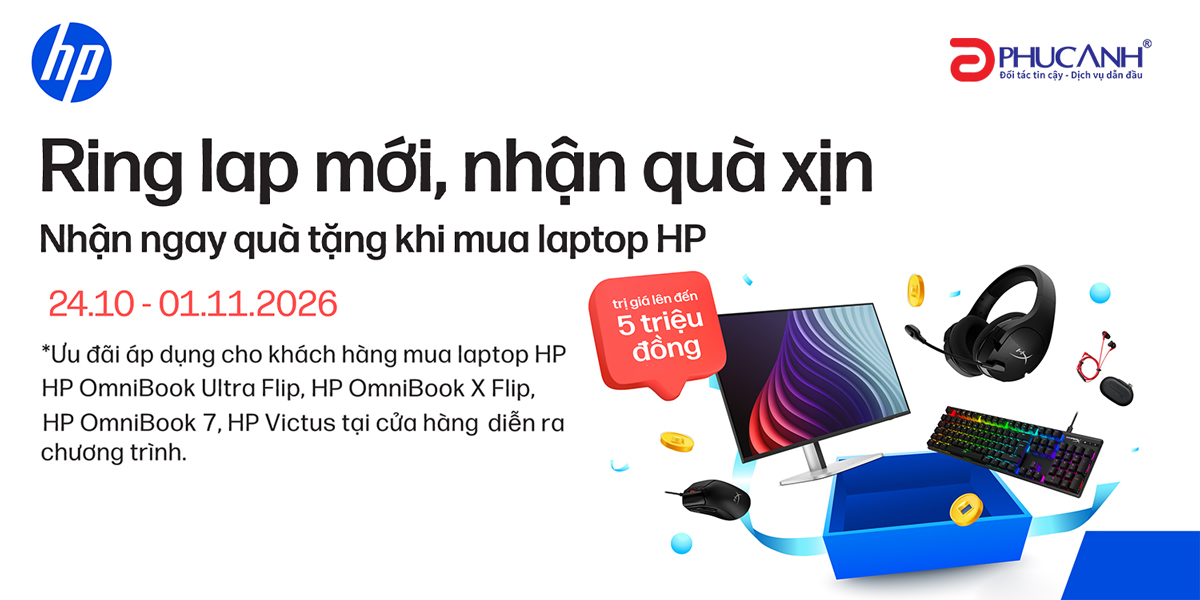 [Khuyến mại] HP OmniBook Hub - Trải Nghiệm Chất, Rinh Quà Thật