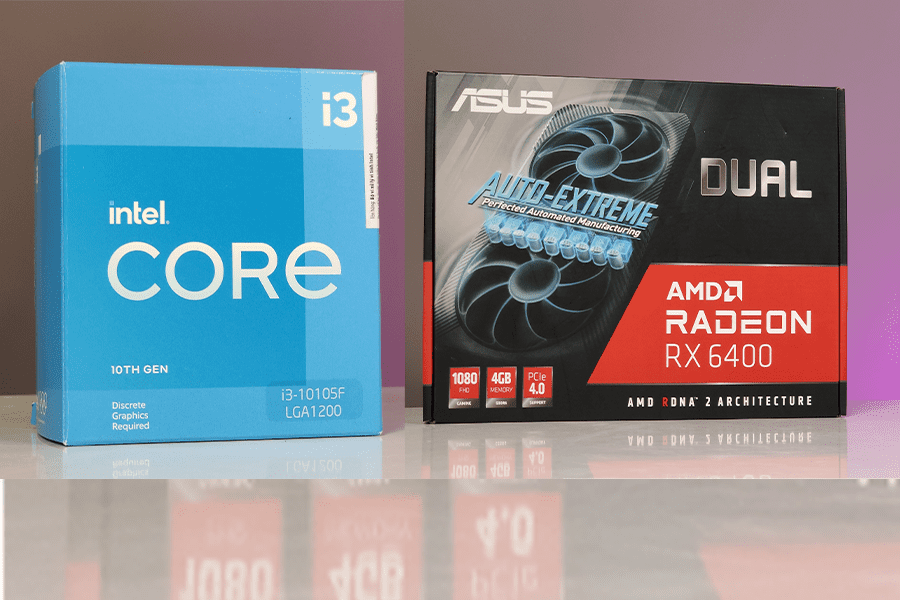 [Review] Đánh giá sức mạnh của combo Intel Core I3 10105F và AMD Radeon RX 6400