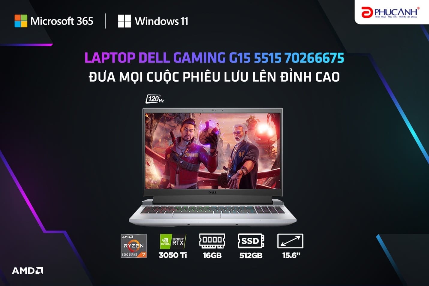 [Công nghệ] Laptop Dell Gaming G15 5515 70266675 - Đưa mọi cuộc phiêu lưu lên đỉnh cao
