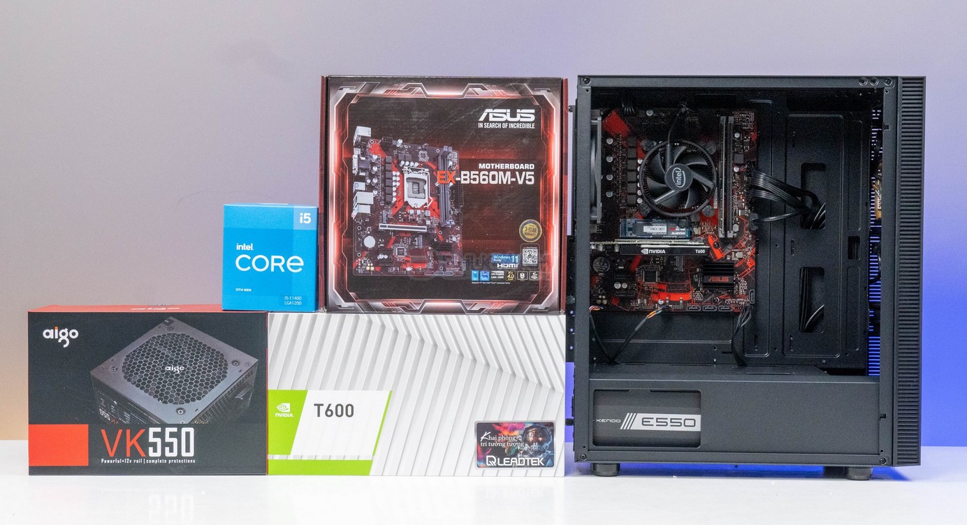 Đánh giá máy trạm worksation Core i5 11400 và Nvidia T600 - sẵn sàng cho công việc chuyên nghiệp