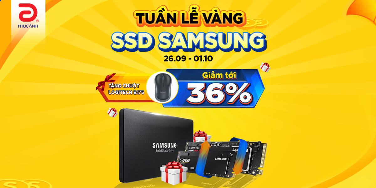 [Khuyến Mại] Tuần lễ vàng SSD Samsung - Deal khủng, quà to