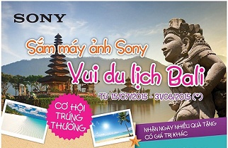 Sắm máy ảnh Sony - Vui du lịch Bali