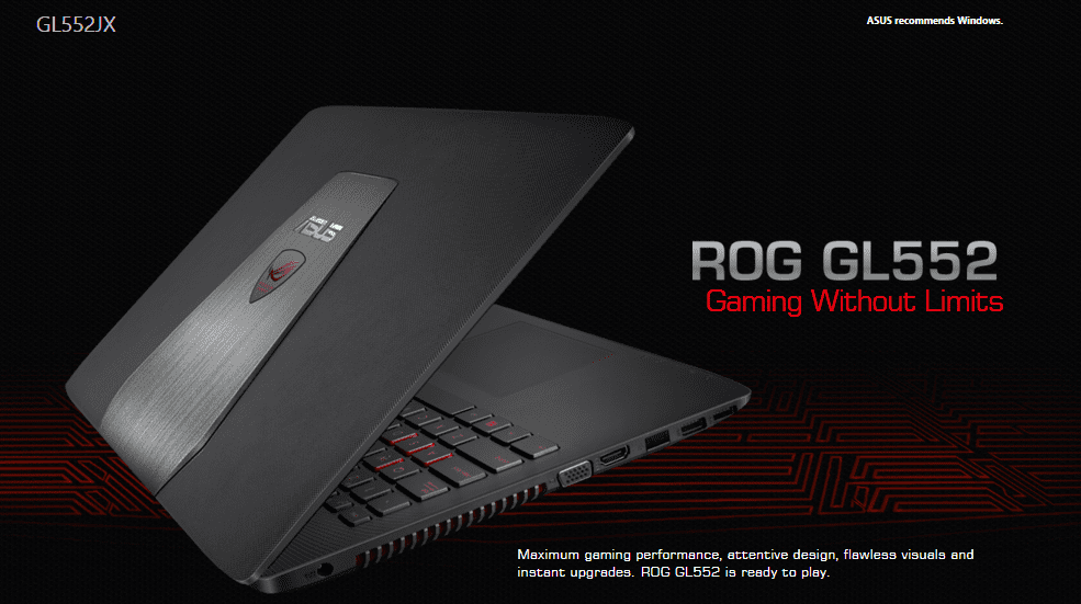 Đánh giá Laptop Gaming : Asus GL552JX-DM144D
