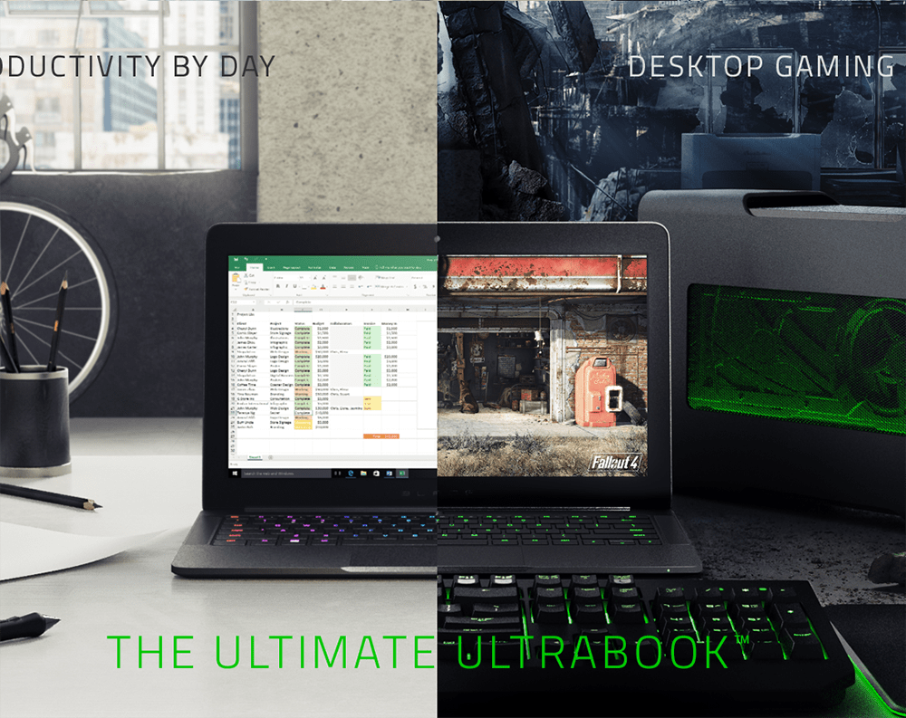Ultrabook Blade Stealth cùng bộ xử lý đồ họa “rời” Razer Core tại CES 2016