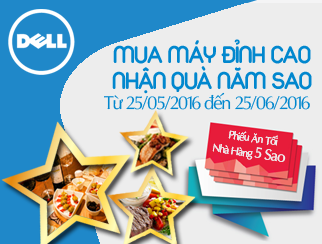 Mua laptop Dell đỉnh cao - Nhận quà 5 sao