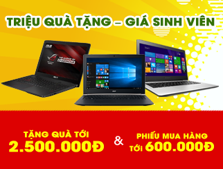 Tặng bộ quà tới 2.500.000 - Giá ưu đãi cho hàng ngàn laptop tại Phúc Anh