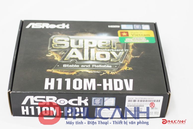 ASRock H110M-HDV bo mạch chủ giá rẻ chơi game khủng.