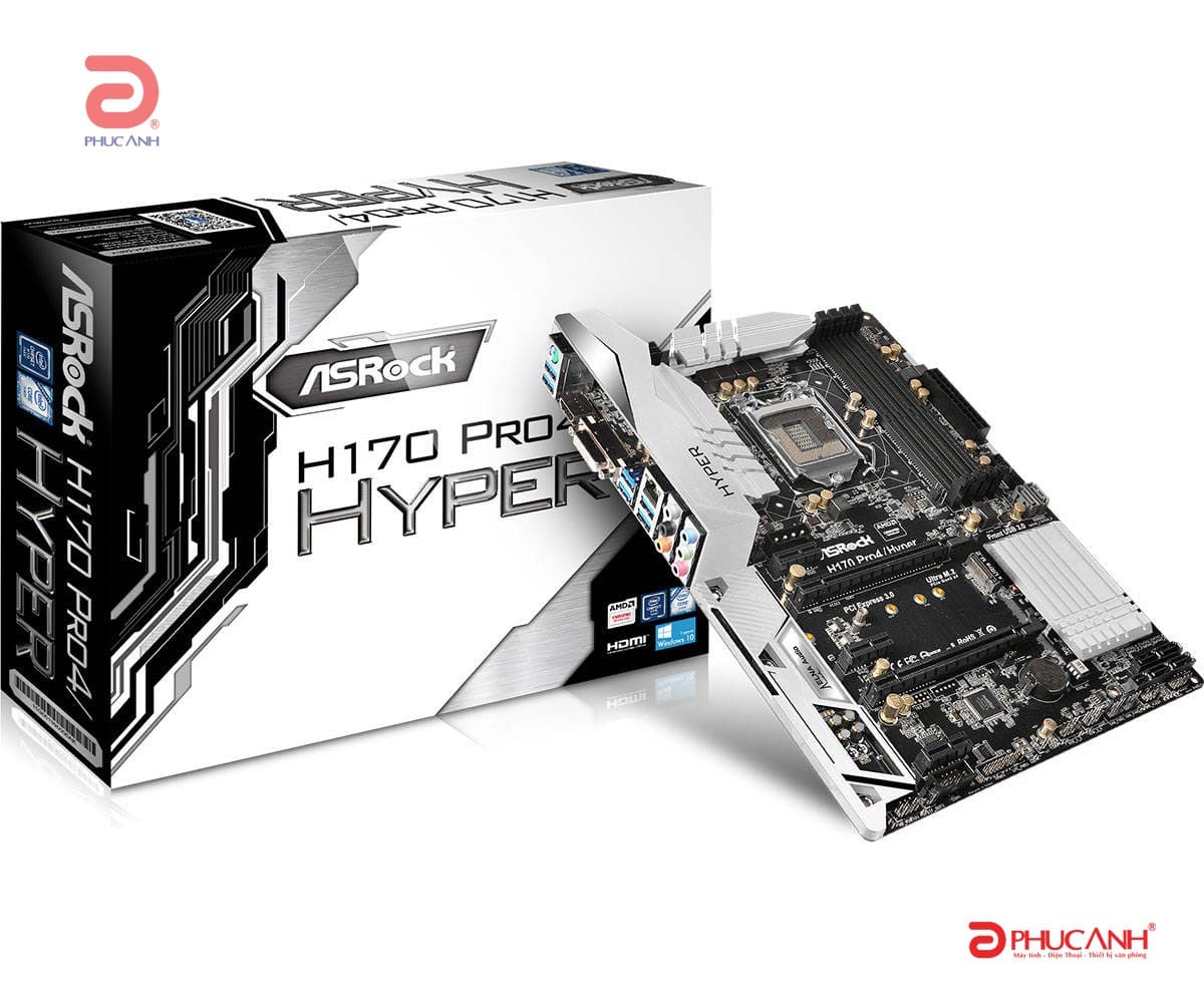 ASRock H170 Pro4/Hyper - Bo mạch chủ hỗ trợ OC các CPU non-K
