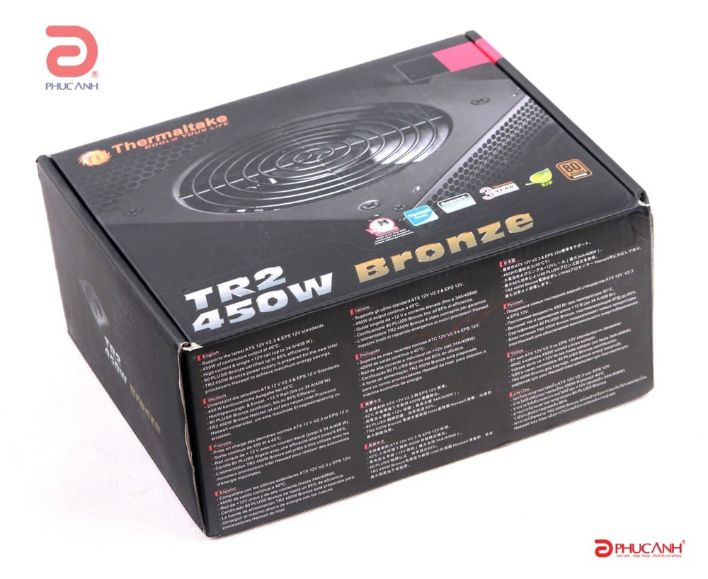 Nguồn Thermaltake TR2 450W - single raild - 80 plus bronze