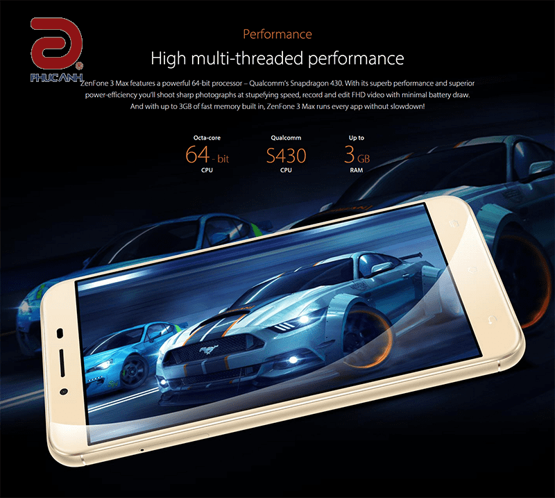 Asus ZenFone 3 Max ZC553KL – Thiết kế đẹp, pin trâu, giá sinh viên