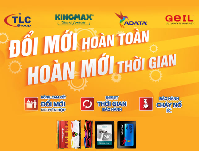 Những sản phẩm bảo hành 1 đổi 1 và reset bảo hành lại từ đầu.