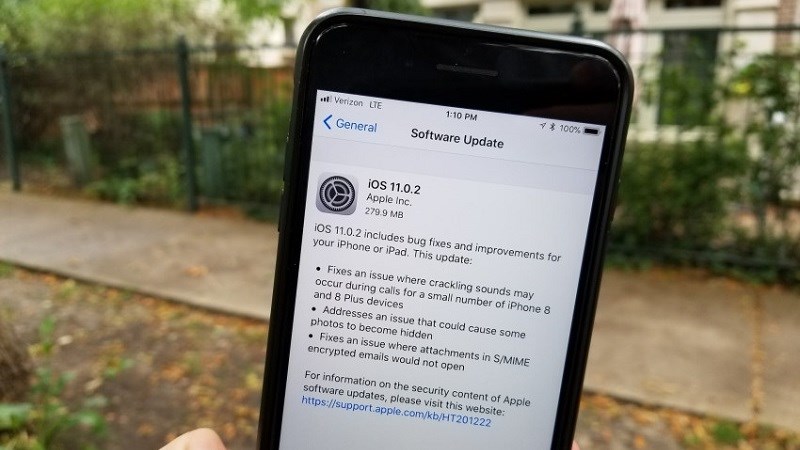 iOS 11.0.2 đã được cập nhật, khắc phục lỗi âm thanh trên iPhone 8