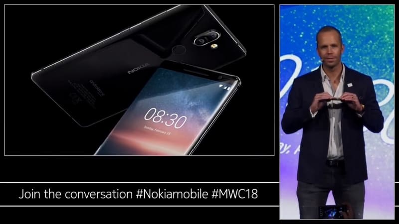Nokia 8 Sirocco ra mắt: thiết kế đẹp, màn hình tràn viền, RAM 6GB, Snapdragon 835