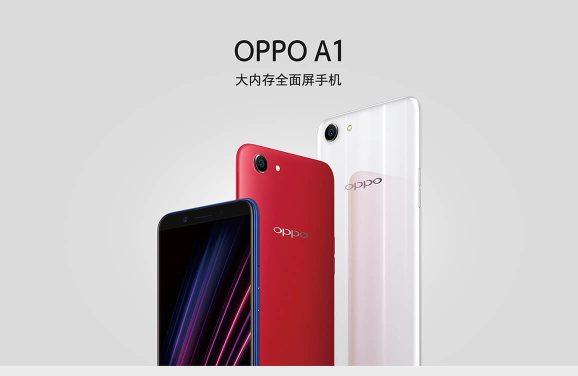 Oppo ra mắt phiên bản giá rẻ A1 với màn hình 18:9, RAM 4GB