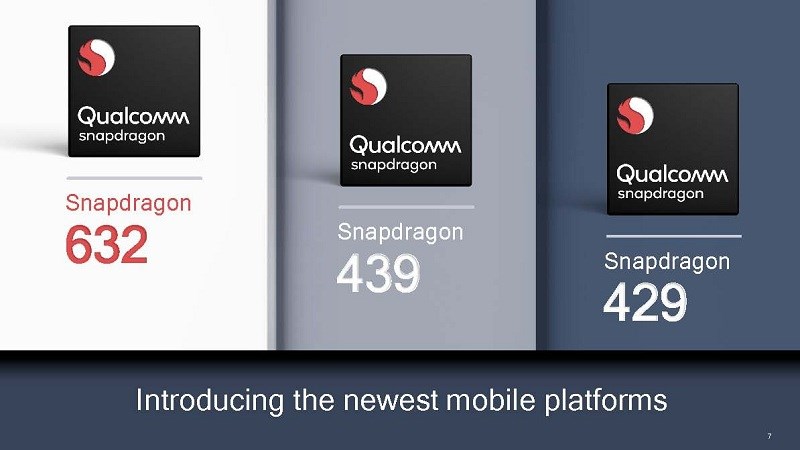 Qualcomm cho ra mắt Snapdragon 429, 439, 632 trên thiết bị tầm trung 