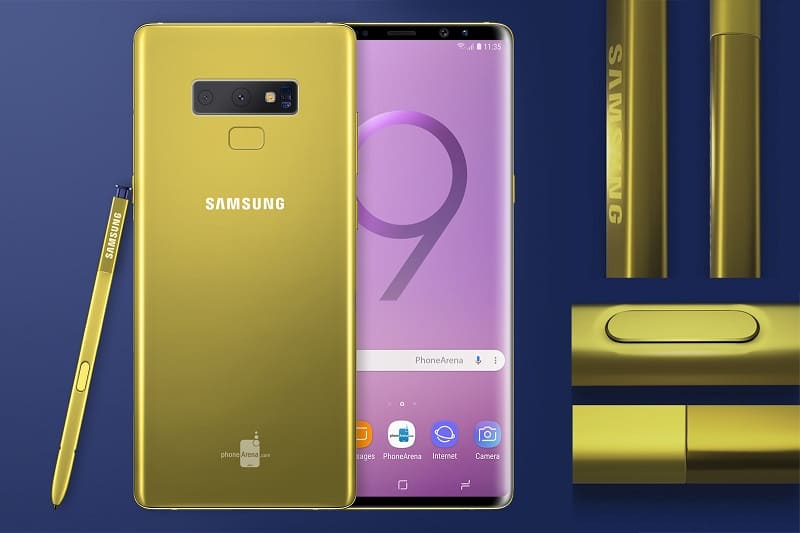 Thật bất ngờ Galaxy Note 9 sẽ có thêm phiên bản màu vàng bóng bẩy