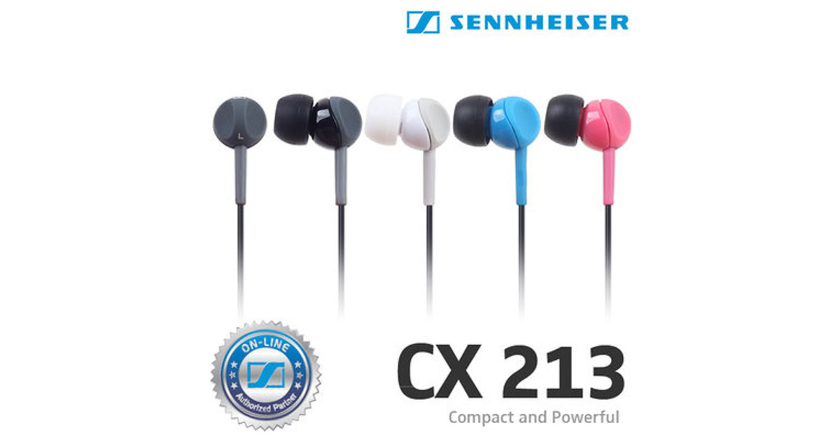 Tận hưởng âm nhạc với Tai nghe Sennheiser CX213 nhỏ xinh