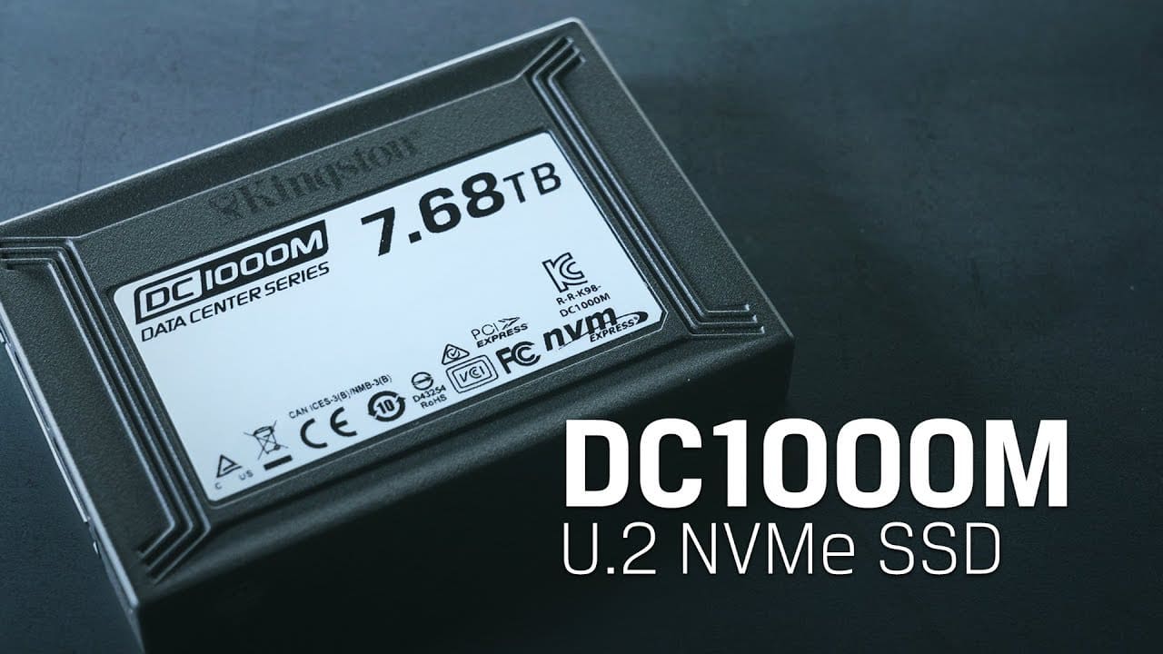 SSD Kingston U.2 NVMe DC1000M - tốc độ và hiệu năng ưu việt cho cho hệ thống máy chủ doanh nghiệp