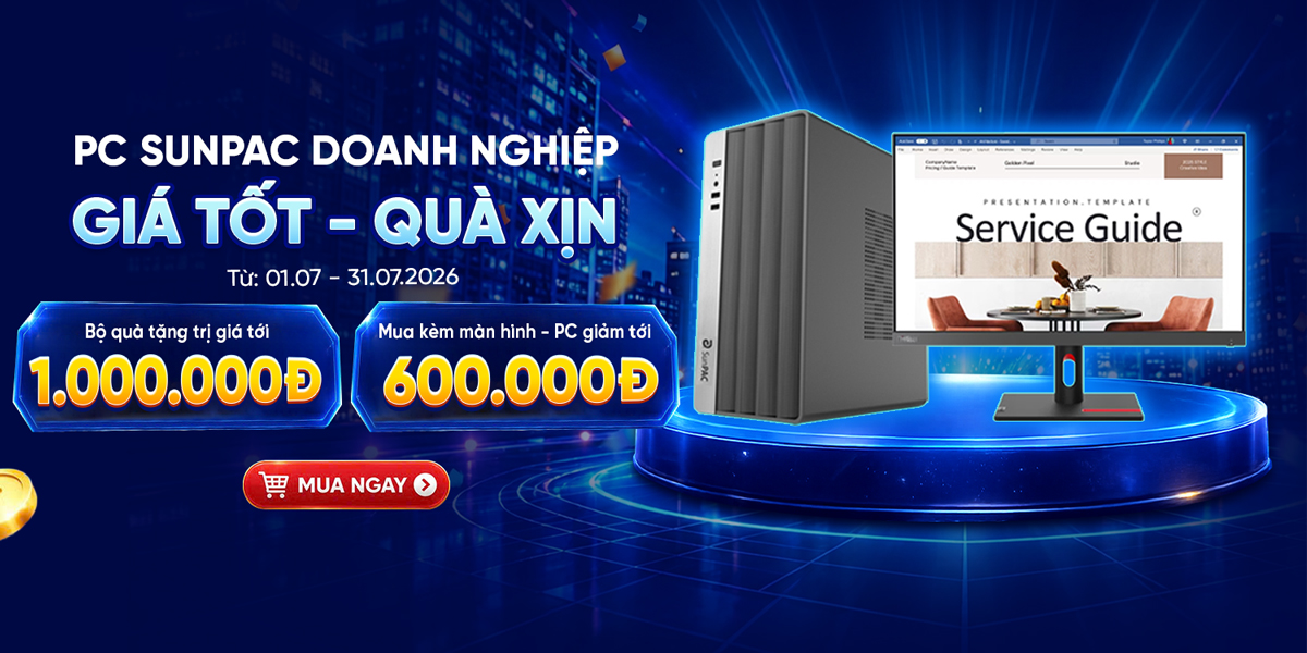 [Khuyến mãi] PC Sunpac doanh nghiệp - Giá tốt - Quà xịn