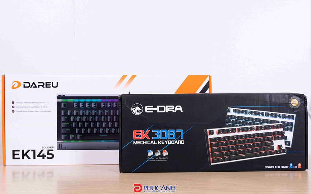 [Review] So sánh 2 chiếc bàn phím cơ giá rẻ DareU EK145 và EDra EK3087