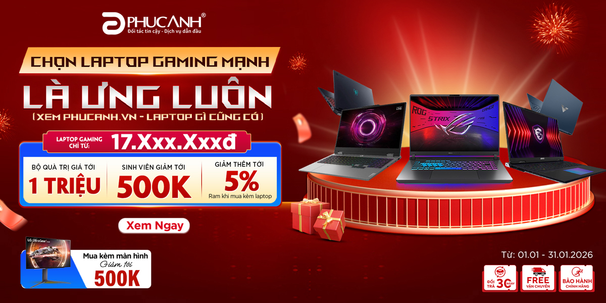 [Khuyến mại] Chọn Laptop Gaming mạnh là ưng luôn