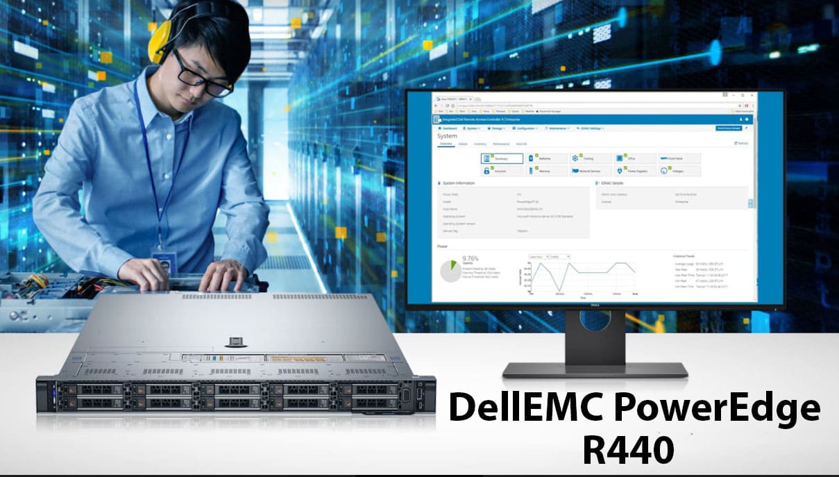 Máy chủ DellEMC PowerEdge R440 tối ưu bài toán lưu trữ cho doanh nghiệp