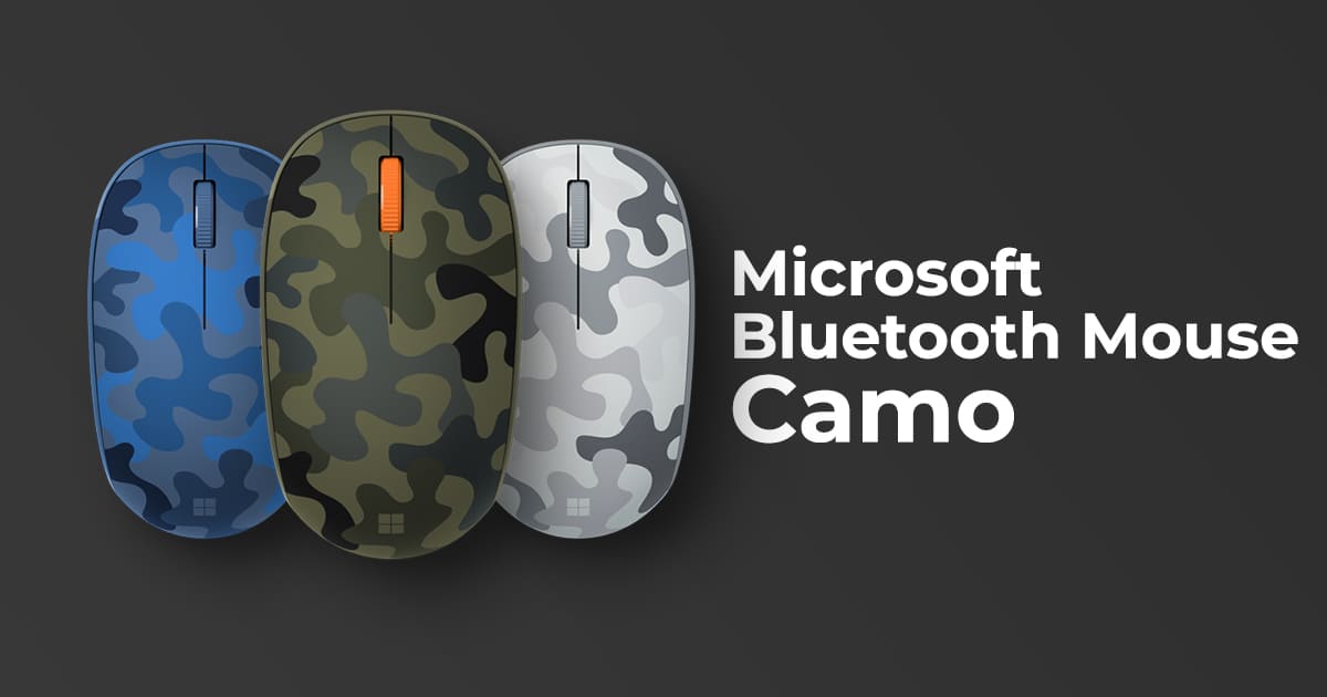 [Công nghệ] Microsoft Bluetooth Mouse Camo Special Edition - Thời trang và tiện dụng