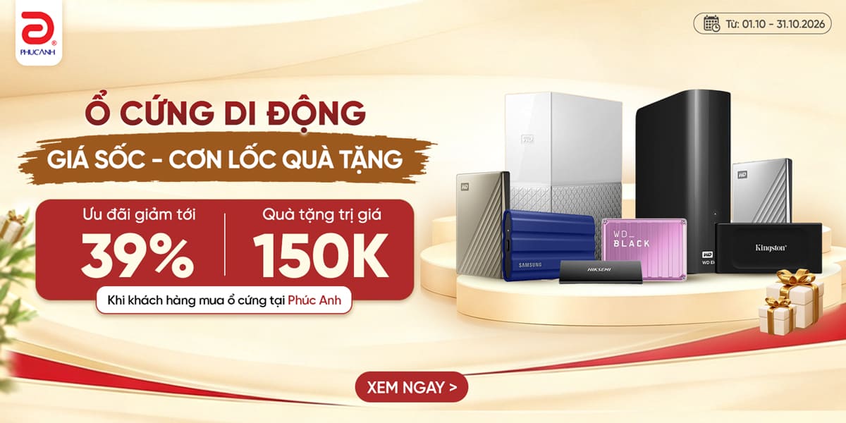 [Khuyến mại] Ổ Cứng Di Động - Giá Cực Sốc - Cơn Lốc Quà Tặng