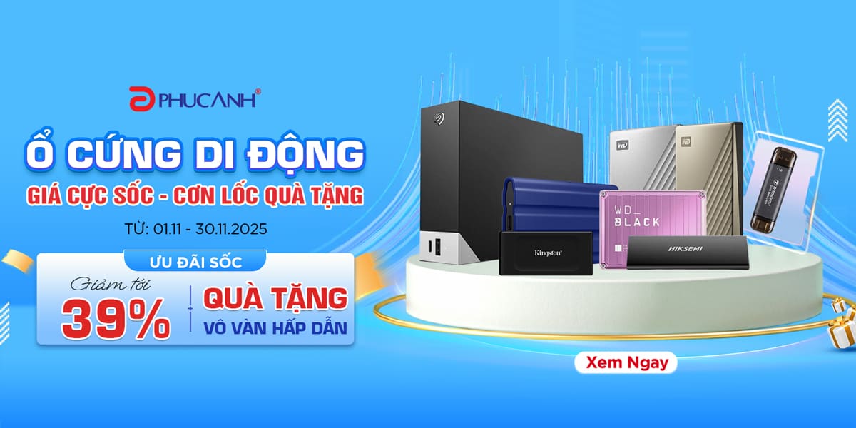 [Khuyến mại] Ổ cứng di động - Giá cực sốc - Cơn lốc quà tặng