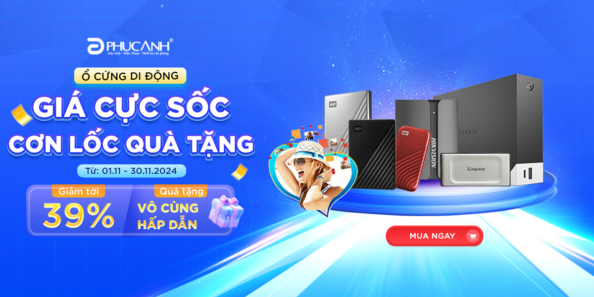 [Khuyến mại] Ổ cứng di động - Giá cực sốc - Cơn lốc quà tặng