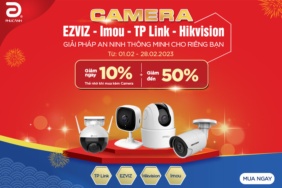 [Khuyến mại] Camera EZVIZ - Imou - TP Link - Hikvision | Giải pháp an ninh thông minh cho riêng bạn