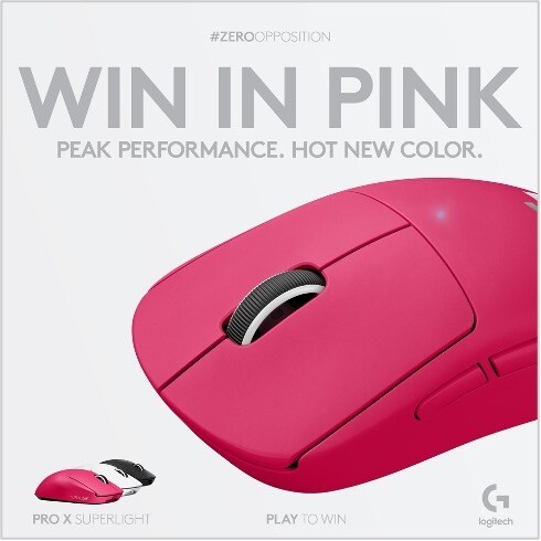[Tin tức] Logitech công bố phiên bản màu hồng của chuột gaming G Pro X Superlight Wireless