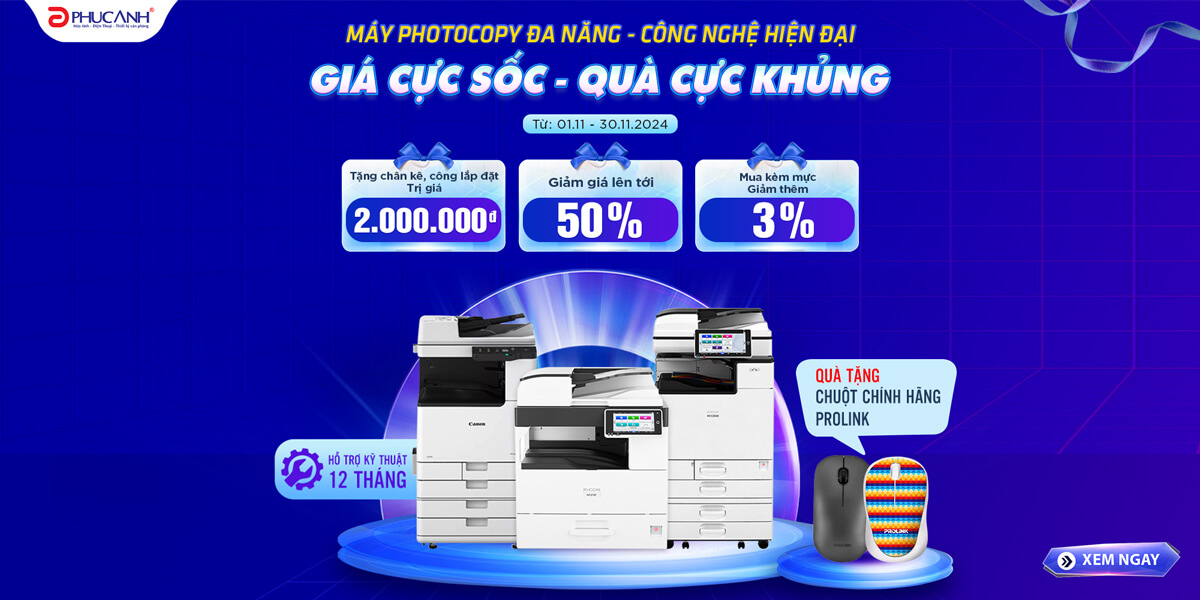 [Khuyến mại] Máy photocopy đa năng - Công nghệ hiện đại - Giá cực sốc - Quà cực khủng