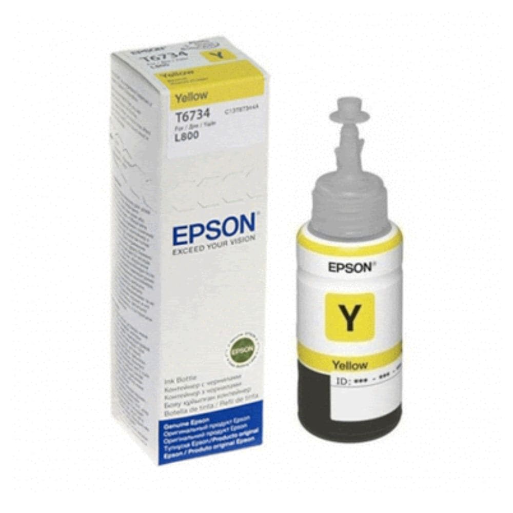 Mực in phun Epson T6734Y màu vàng (Dùng cho máy L1800/L800/L805/L850)