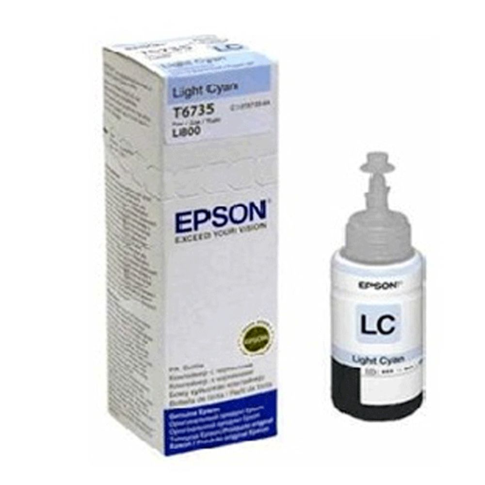 Mực in phun Epson T6735LC màu xanh nhạt (Dùng cho máy L1800/L800/L805/L850)