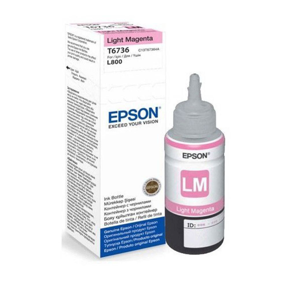 Mực in phun Epson T6736LM màu hồng (Dùng cho máy L1800/L800/L805/L850)