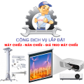Công dịch vụ lắp giá treo/ máy chiếu trần thật, <=4m