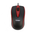 Chuột quang Fuhlen L102 USB (Màu đen viền đỏ)