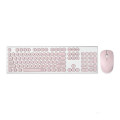 Bộ bàn phím chuột không dây Rapoo X260 USB-Wireless (Màu hồng)
