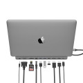 Bộ chuyển Lention C95HEA USB-C 11 trong 1 USB Type-C sang HDMI, VGA, Lan Gigabit, DisplayPort, USB 3.0, USB 2.0, 3.5mm, SD card, PD (Màu xám)