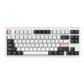 Bàn phím cơ FL-Esports FL750 White Olivia 3 Mode Gasket Mount Kailh Box V2 Red switch