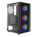 Vỏ máy tính KENOO ESPORT AF13 - 3F - Mầu Đen (Mid Tower/ ATX)