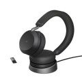 Tai nghe call center Jabra Evolve2 75 MS Stereo Stand (kèm đế sạc) 